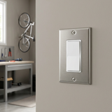 PLACA DE ACERO INOXIDABLE DECORA 1 GANG ANTIMICROBIANO 84401-A40 LEVITON *** OFRECER LEV063 ***