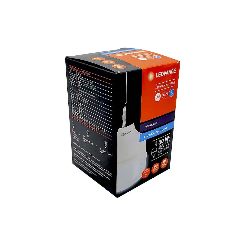 FOCO LED ECO HW 30W 865 3200LM 127V E27 *** OFRECER P507077-06 O 30LHBLEDT65MV200 ***