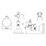 LEDVANCE TRACKLIGHT PAR38 E27 16W BLANCO