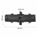 LEDVANCE CONECTOR I DE ALUMINIO 190W MAXIMO NEGRO