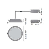 LUMINARIA  LED DOWNLIGHT  COLOR BLANCO 25W- 3000K LEDVANCED