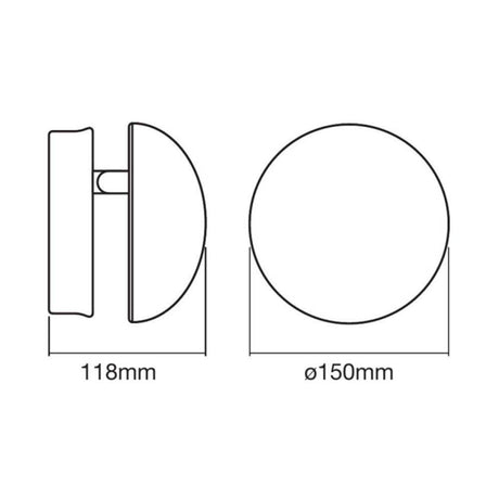 COVER RD 13W WT (86881) ENDURA  STYLE