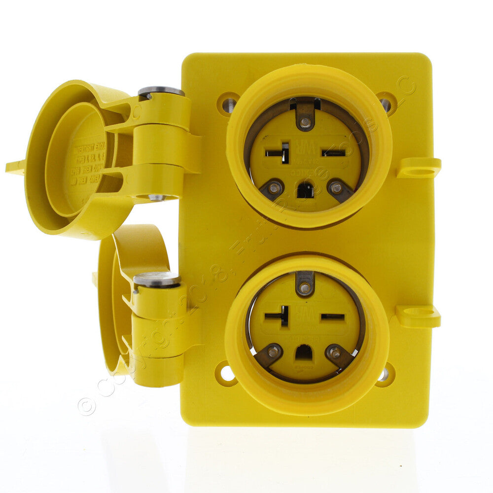 CONTACTO DUPLEX RESISTENTE A LA INTEMPERIE A PRUEBA DE AGUA LEVITON