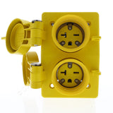 CONTACTO DUPLEX RESISTENTE A LA INTEMPERIE A PRUEBA DE AGUA LEVITON