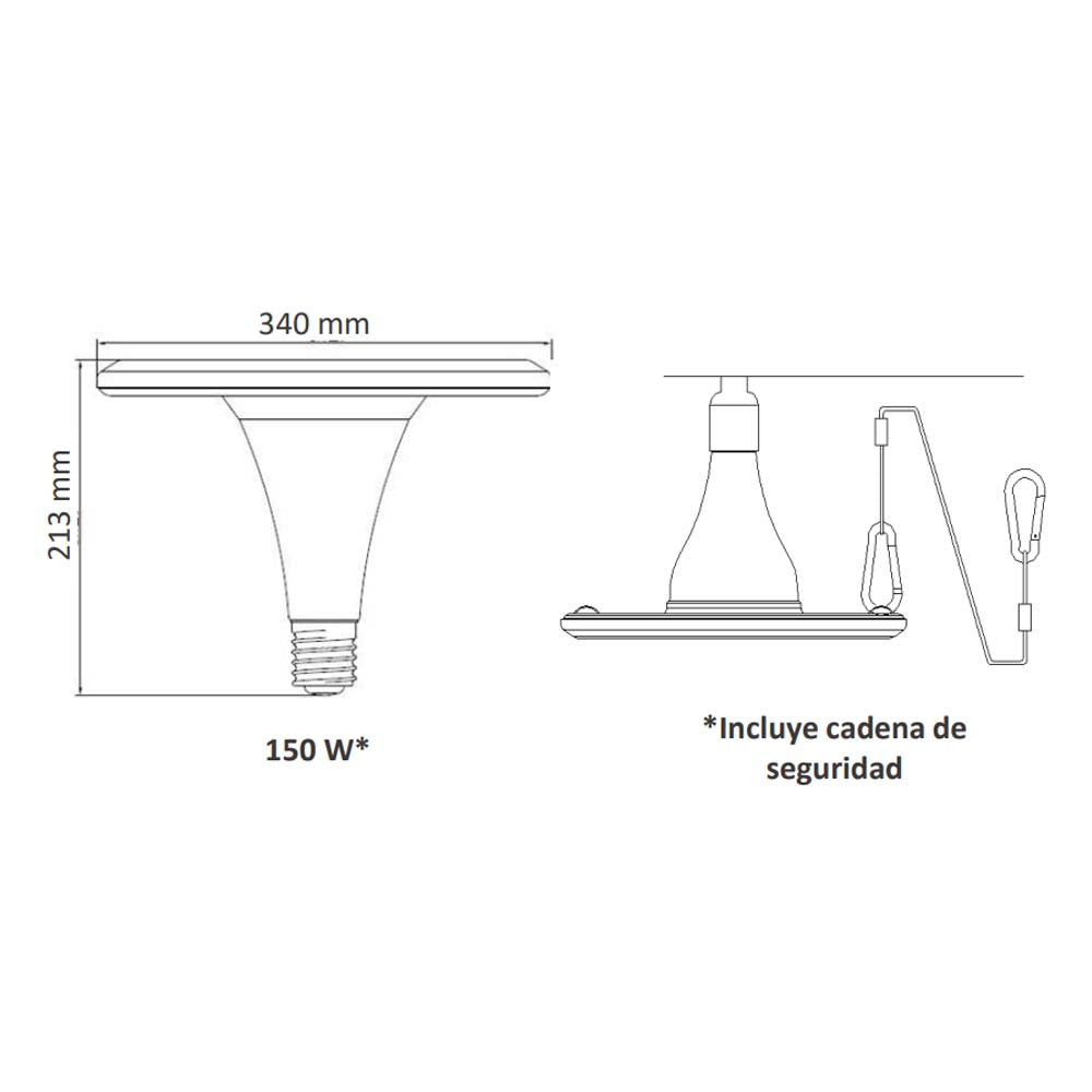 LED HO UFO 92W 6500K 12000LM BIV E40 MCA LEDVANCE