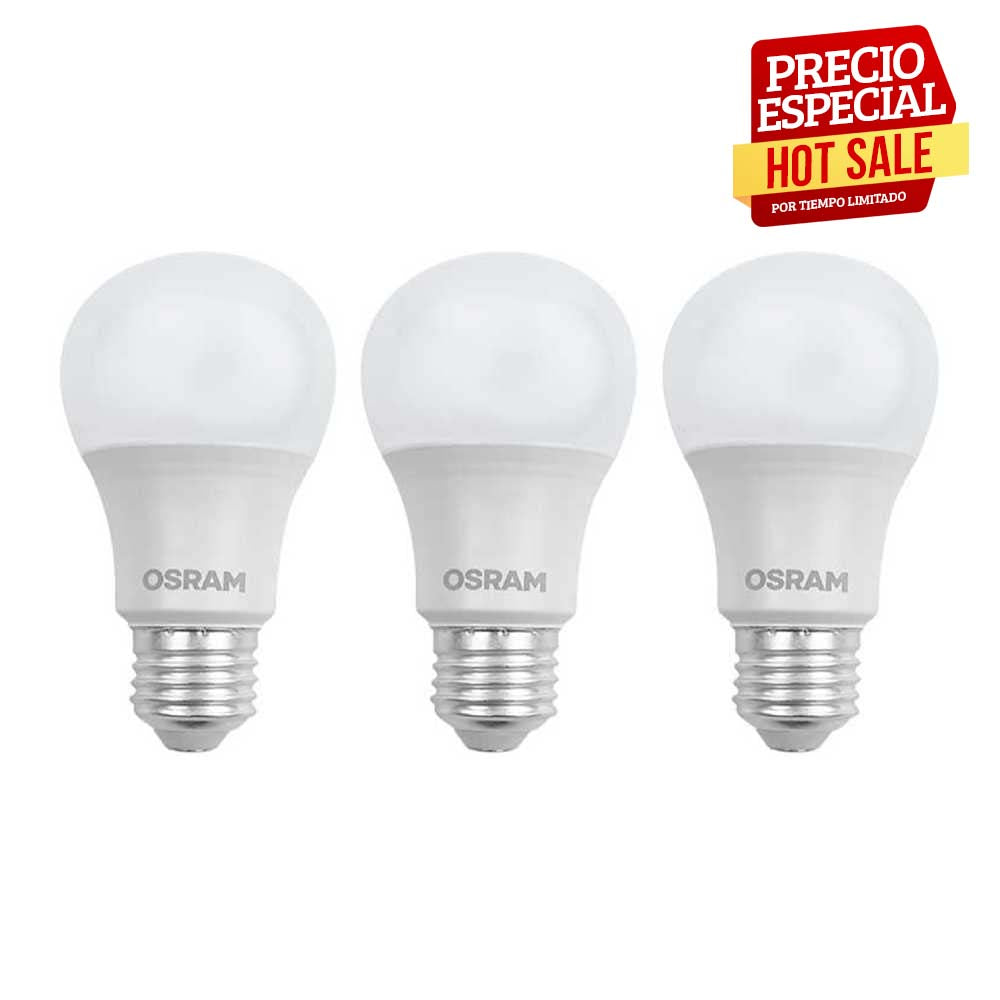 KIT LED ECO A60 8.5W 6500K (3 PZAS) 85879