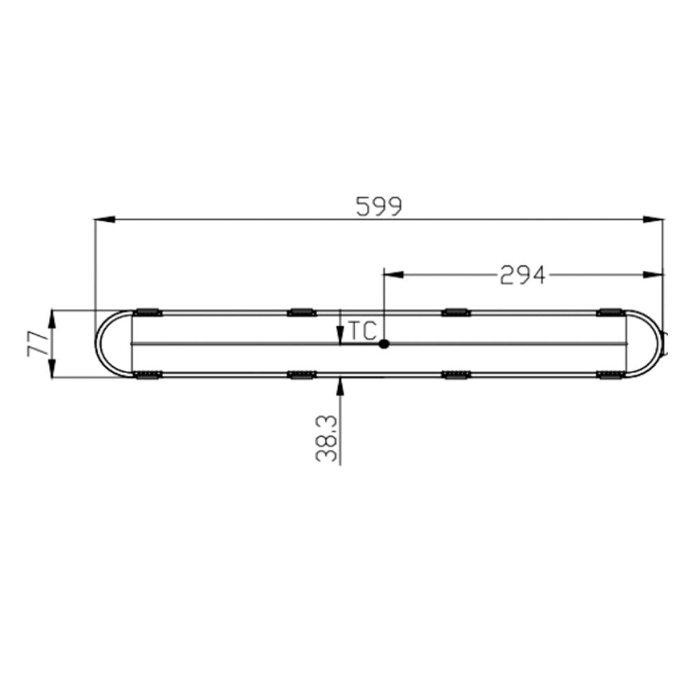 LUMINARIO DAMP-PROOF LED PFM 18W 100-277V 6500K