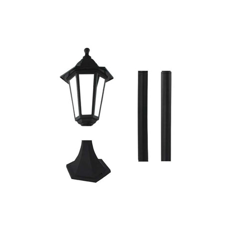 MINI POSTE FAROL PARA INTERIOR Y EXTERIOR 1.17 M. NEGRO AVA ADIR