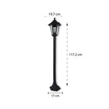 MINI POSTE FAROL PARA INTERIOR Y EXTERIOR 1.17 M. NEGRO AVA ADIR
