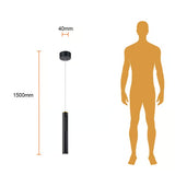 LAMPARA COLGANTE LED METAL 1.5M 8W LUZ CALIDA BRILLANTE DIRECTA/INDIRECTA IRC90 NO ATENUABLE NGO