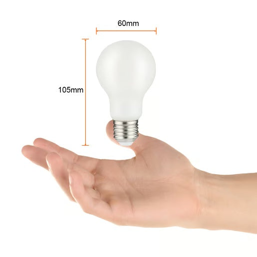 FOCO A19 LED FILAMENTO 8 W IRC 90 LUZ DE DIA BASE E27 ATENUABLE