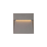 LUZ DE CORTESIA LED SOBREP. MURO 8W/127V. 3000K ALUM. GRIS KAVE I