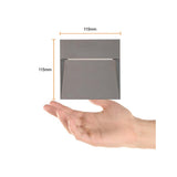 LUZ DE CORTESIA LED SOBREP. MURO 8W/127V. 3000K ALUM. GRIS KAVE I