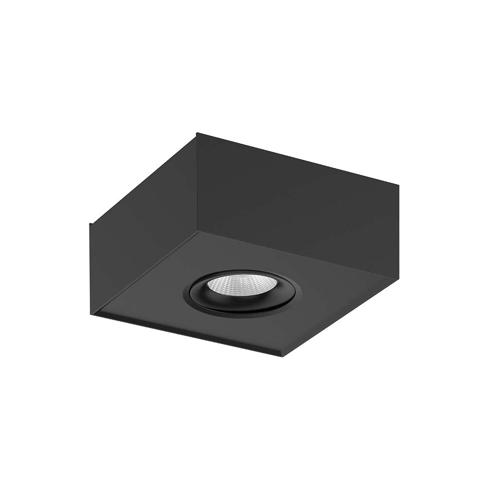 LUMINARIO INT SOBREPONER TECHO LED 8W 30K NEGRO