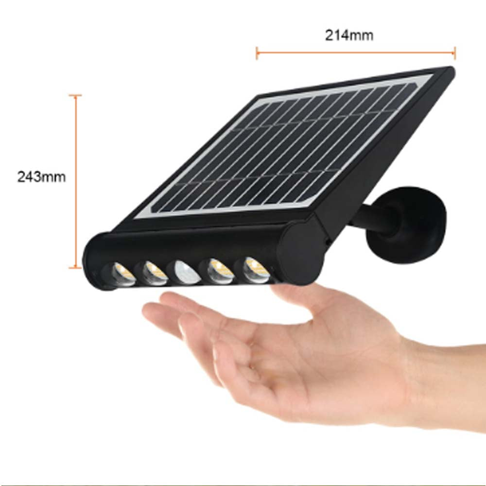 LAMPARA SOLAR ARBOTANTE 8W. LED C/SENSOR MOV. Y BAT. INTEGRADA ELBA *** HASTA AGOTAR ***