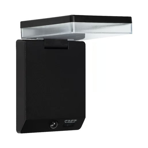 LAMPARA SOLAR ARBOTANTE LED 8 W LUZ CALIDA BRILLANTE SENSOR DE MOVIMIENTO 3 MODOS DE LUZ IP44 IK06