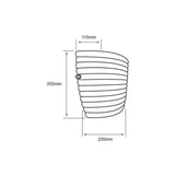 LÁMPARA DE INTERIOR LED TECNOLITE SHERATAN PARA SOBREPONER 8W LUZ CÁLIDA ***TECNOLITE HAE***