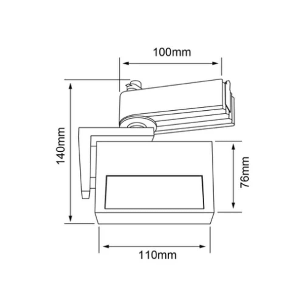 INTERIOR SPOT LED 8W 100-240V 3000K 640LM BLANCO ***TECNOLITE HAE***