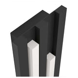 ARBOTANTE BASE RECTANGULAR NEGRA CON PERFILES LED IP55 FANDINA EGLO