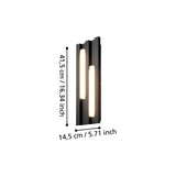 ARBOTANTE BASE RECTANGULAR NEGRA CON PERFILES LED IP55 FANDINA EGLO