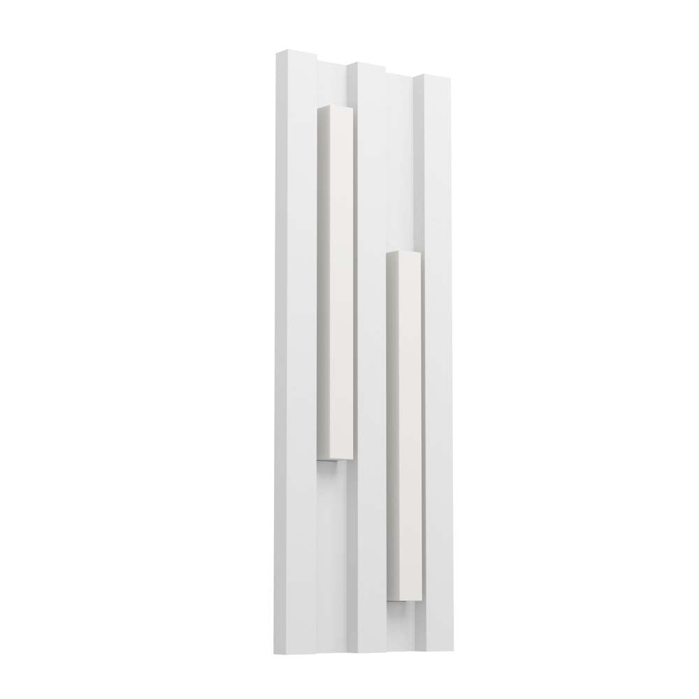 ARBOTANTE BASE RECTANGULARBLANCA CON PERFILES LED IP55 FANDINA  *** HA. LUMI ***
