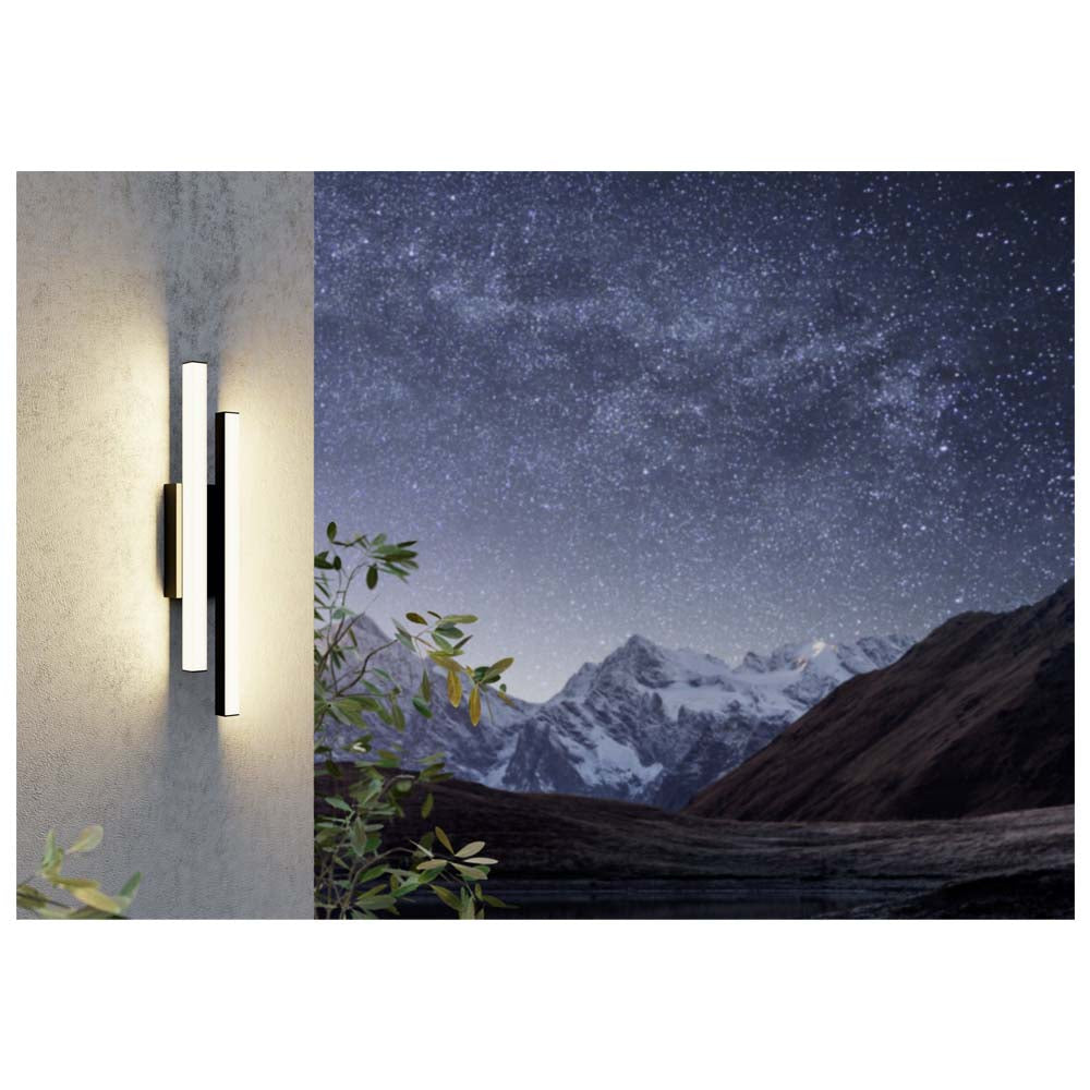 LAMP COLGANTE LINEAL NIQUEL/NEGRO LED FORNES EGLO