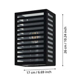 ARBOTANTE CUBO RAYAS NEGRO E27 (NO INCLUIDA) IP44 ALAMONTE 3 EGLO ***T.E. ABRIL 2024***