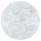 LUMINARIO DE TECHO EGLO SCALEA BASE E26 DE 60W CRISTAL BLANCO CON DISEÑO *** HA. LUMI ***