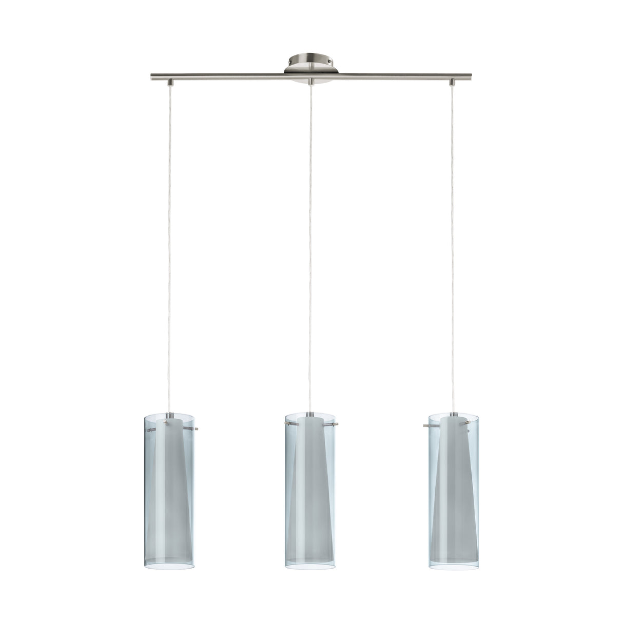 LUMINARIO COLGANTE TRIPLE PINTO NERO 3X60W E26 S/FOCO MCA EGLO ***HAE 2024***
