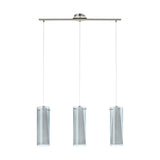 LUMINARIO COLGANTE TRIPLE PINTO NERO 3X60W E26 S/FOCO MCA EGLO ***HAE 2024***