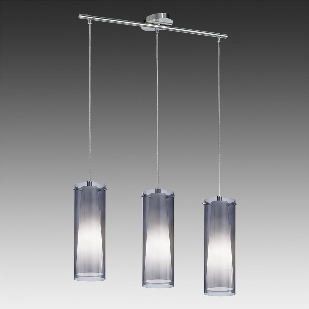 LUMINARIO COLGANTE TRIPLE PINTO NERO 3X60W E26 S/FOCO MCA EGLO ***HAE 2024***