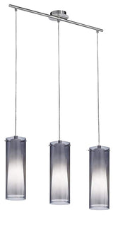 LUMINARIO COLGANTE TRIPLE PINTO NERO 3X60W E26 S/FOCO MCA EGLO ***HAE 2024***