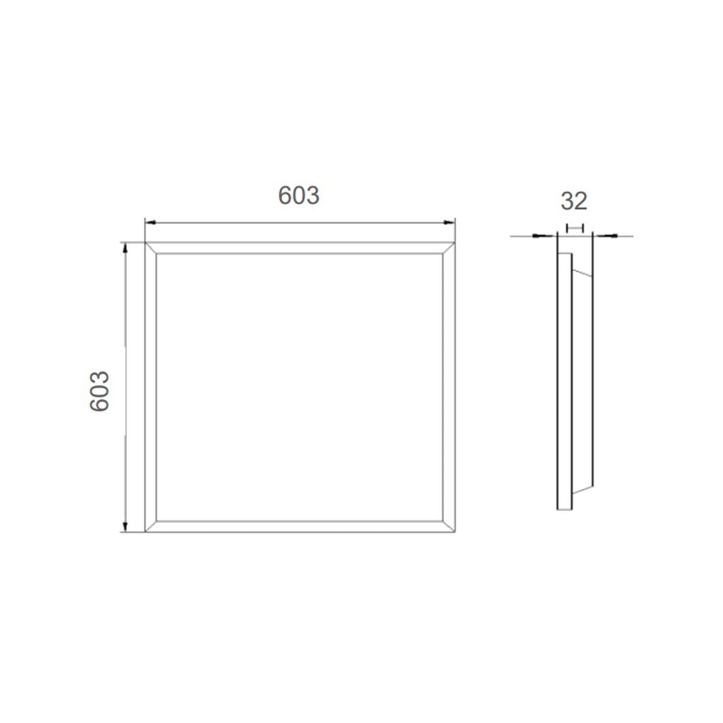 PANEL PFM 36W 600X600 6500K