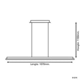 LUMINARIO COLGANTE T/ MYSTERIO 6X4 76W 5.5W LED LED ALU/ACE. MCA EGLO ***HAE 2024***
