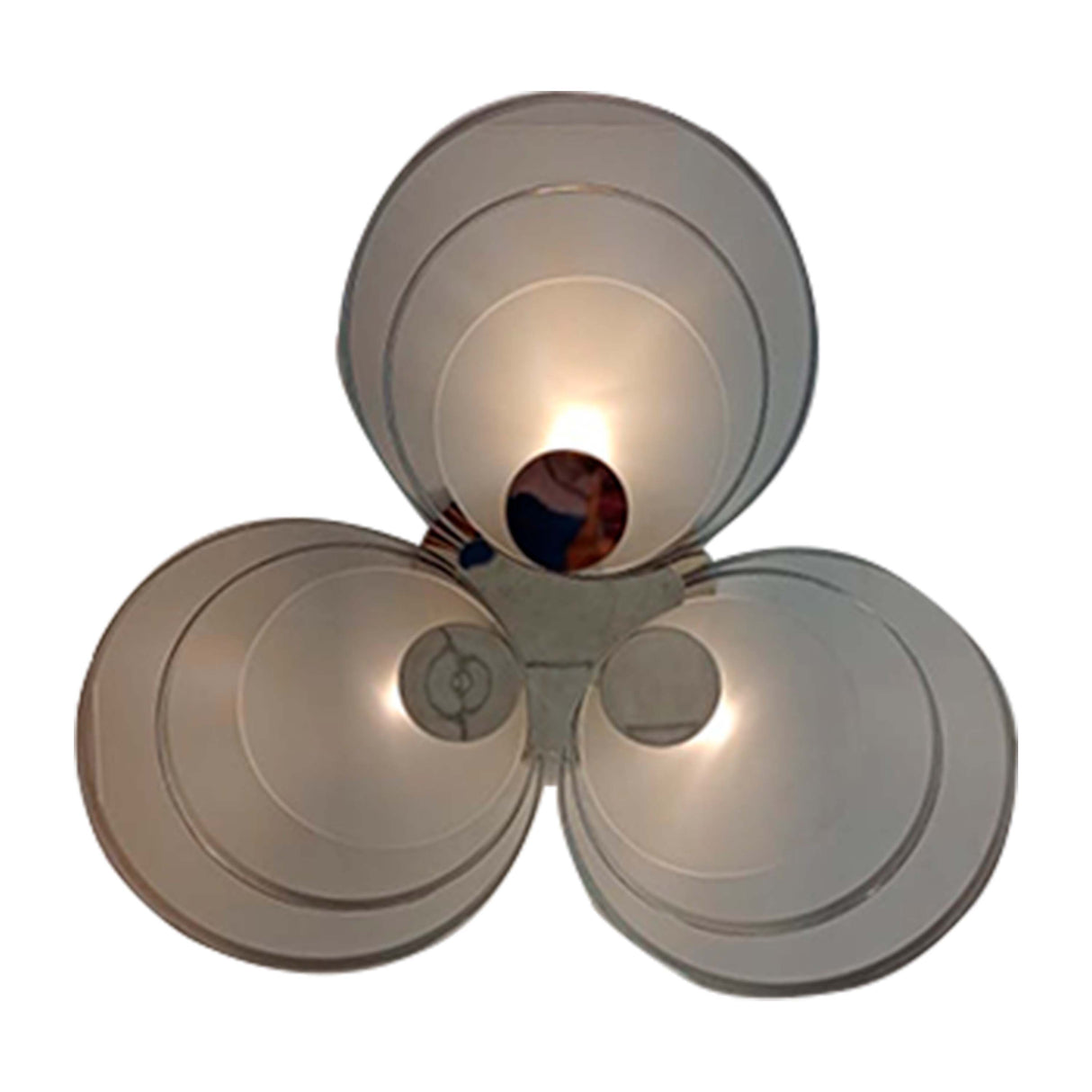 LUMINARIO RINGO 1 APLIQUE /LAMP TECHO CROM. 100MM 3X48W G9 *** HAE ***