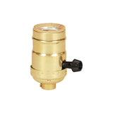 PORTALAMPARA CON CASQUILLO DE METAL BOTON GIRATORIO 250W/250V