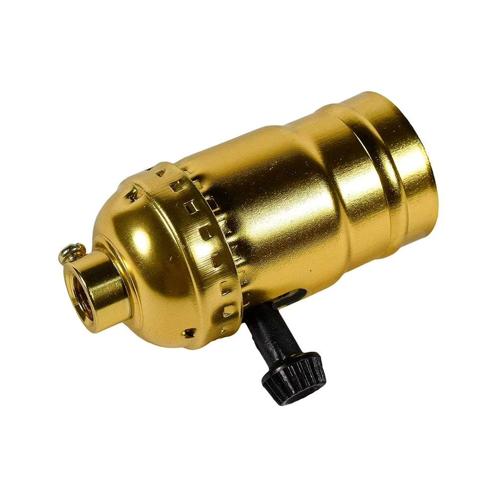 PORTALAMPARA CON CASQUILLO DE METAL BOTON GIRATORIO 250W/250V