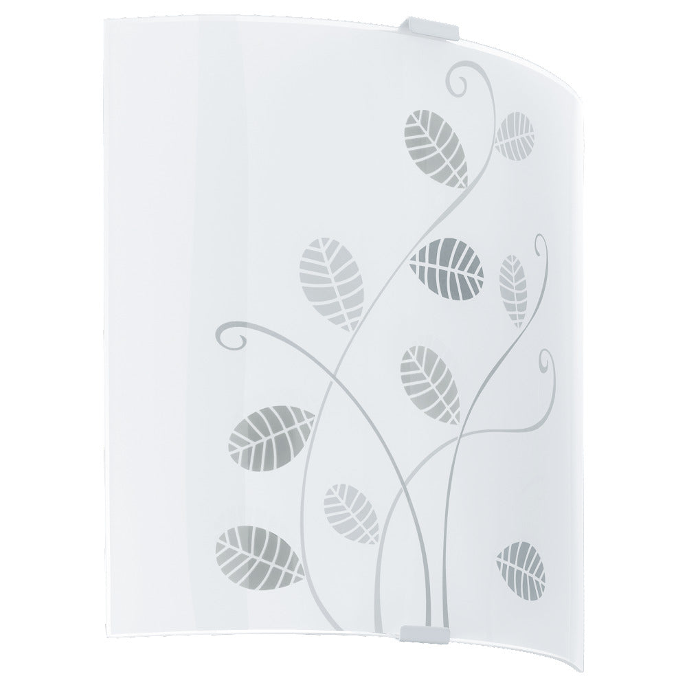 LUMINARIO DE MURO EGLO ARLENA BASE E26 DE 60W CRISTAL IMPRESO BLANCO ***HAE 2024***