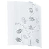 LUMINARIO DE MURO EGLO ARLENA BASE E26 DE 60W CRISTAL IMPRESO BLANCO ***HAE 2024***