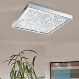 LUMINARIO T/ CARDITO P/ TECHO CROMO H365 4X3W 1550LM LED CRISTAL MCA EGLO ***HAE 2024***