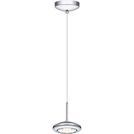 LUMINARIO COLGANTE T/ TARUGO CROMO 1X4.5W LED BIVOLT 120V-220V. *** EXHIBIDO ***