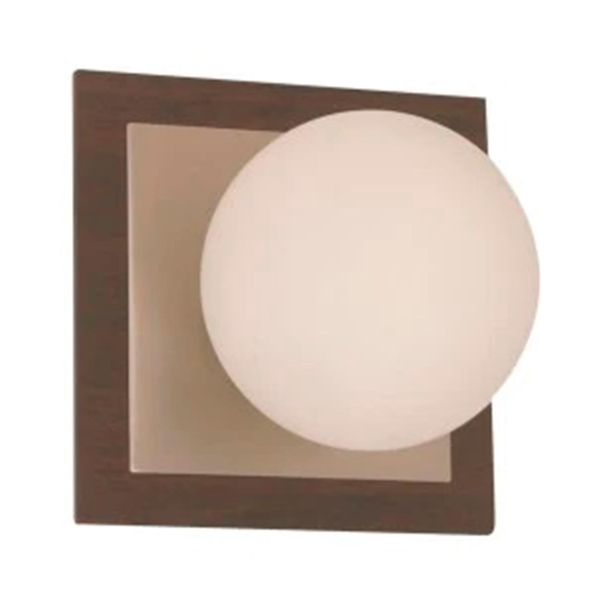LAMPARA DE PARED 1LUZ 25W 120V OPALINA *** EXHIBIDO ***
