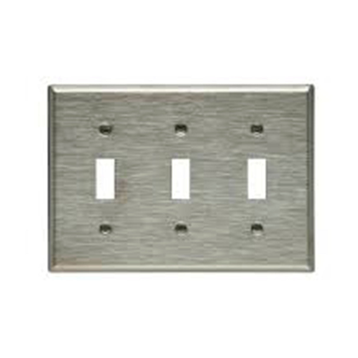 PLACA 3G TOGGLE STD ACERO INOXIDABLE  ARROW HART