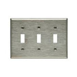 PLACA 3G TOGGLE STD ACERO INOXIDABLE  ARROW HART