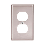 PLACA 1 MOD. ACERO INOX. P/RECEPTACULO DUPLEX A PRUEBA DE AGUA