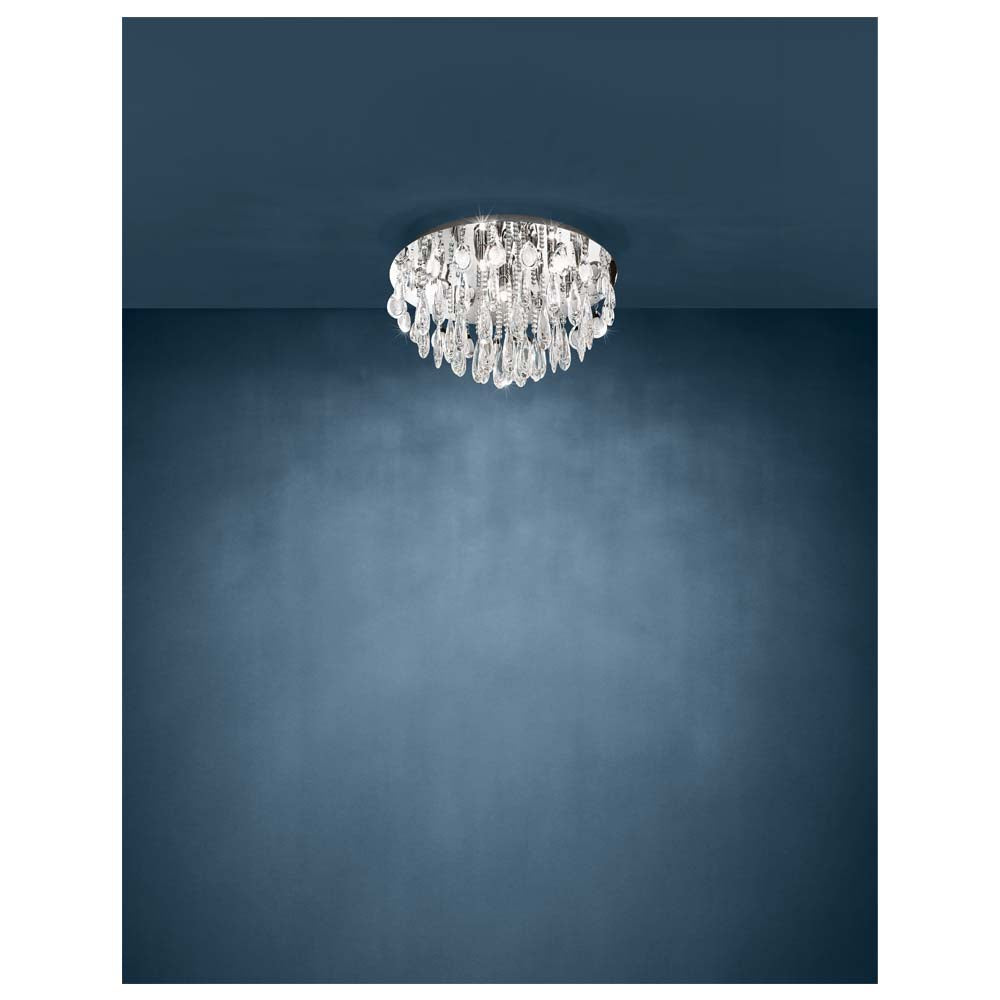 LAMP TECHO CRISTALES GOTA G9 (NO INCLUIDA) CALAONDA EGLO