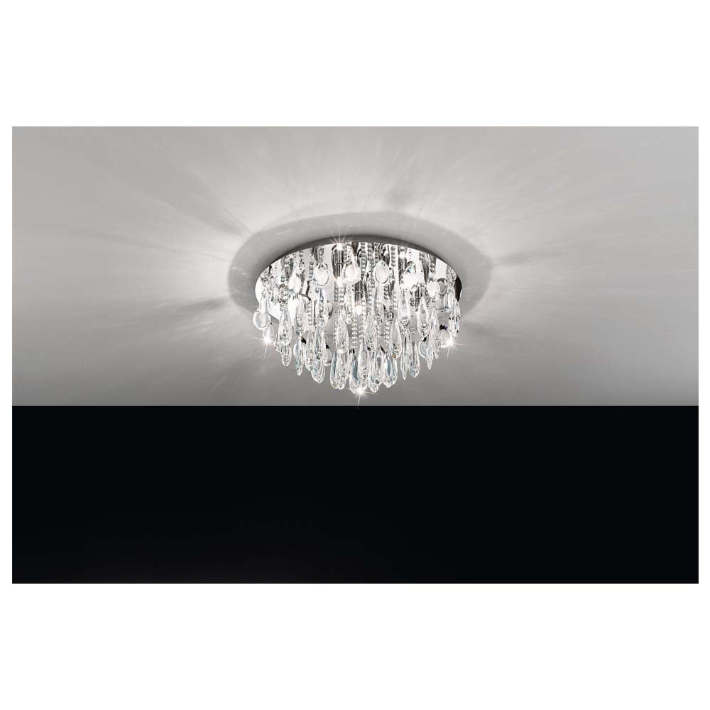 LAMP TECHO CRISTALES GOTA G9 (NO INCLUIDA) CALAONDA EGLO