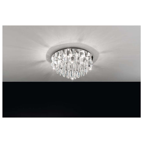 LAMP TECHO CRISTALES GOTA G9 (NO INCLUIDA) CALAONDA EGLO