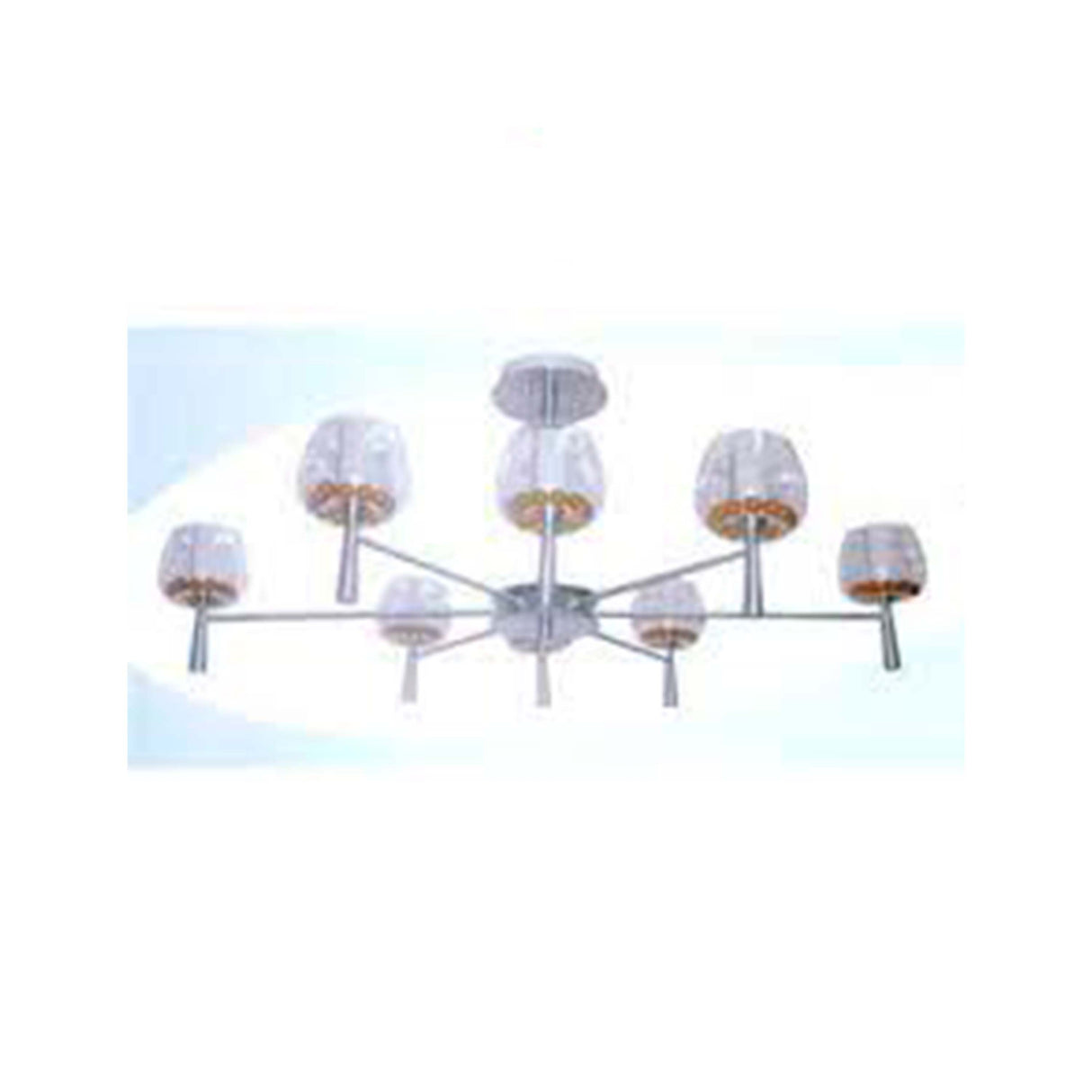 940-8 CANDIL 8 L. DE CANICAS CON PANT. TRANSP. IIDSA *** HA. LUMI ***