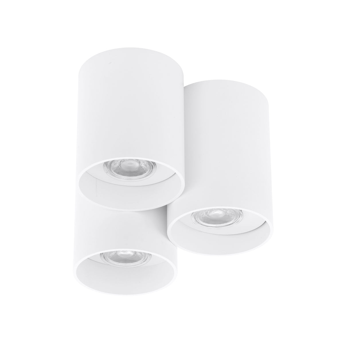 LUMINARIO TRIPLE DE LED 3X3.3W 792LM GU10 COLRO BLANCO   *** HA. LUMI ***